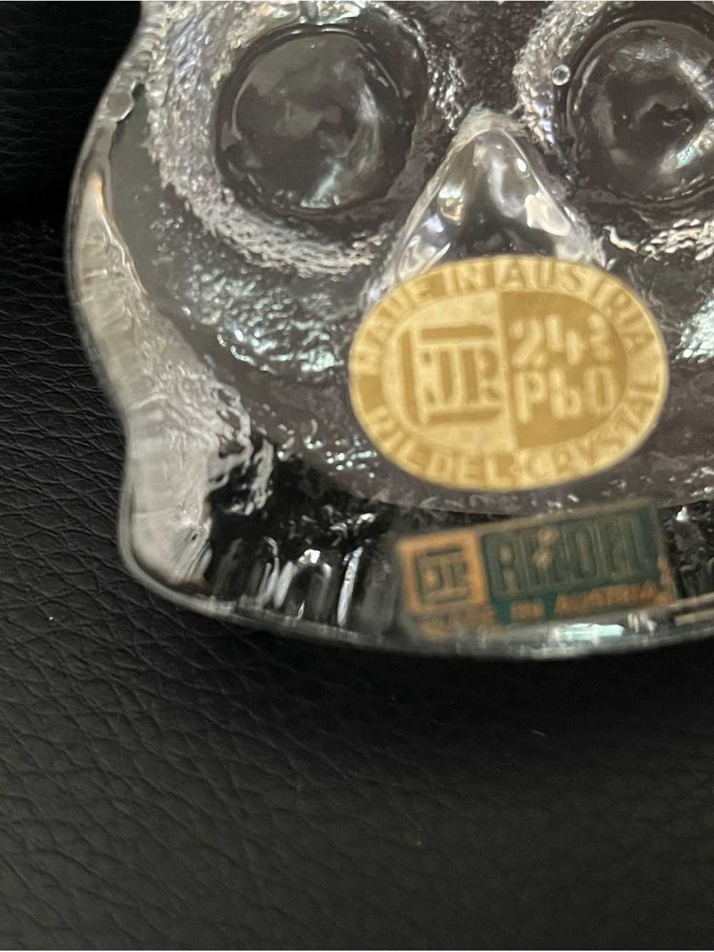 Vintage Riedel Crystal Owl Paperweight - Picture 6 of 6